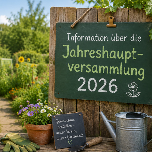 Information über die Jahreshauptversammlung 2026