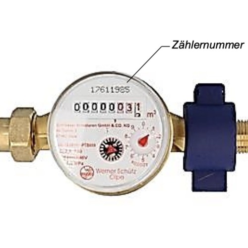 Verplombung der Wasseruhren in der Abteilung VII